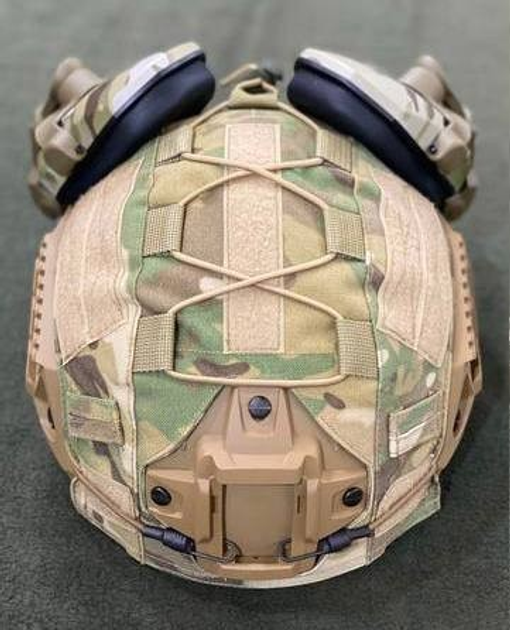 Кавер тактический multicam для шлема на каску ARCH PGD Denmark кавер мультикам фаст без ушей чехол на шолом L - изображение 1