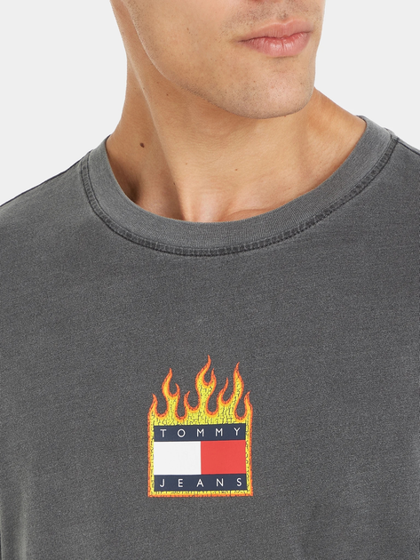 Лонгслів чоловічий Tommy Jeans DM0DM17741 XL Сірий (8720645004813) - зображення 3