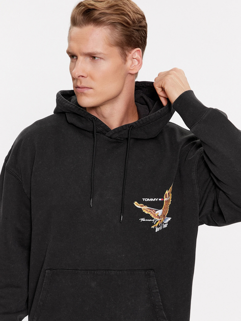 Худі чоловіче Tommy Jeans DM0DM17812-Black L Чорне (8720645049753) - зображення 4