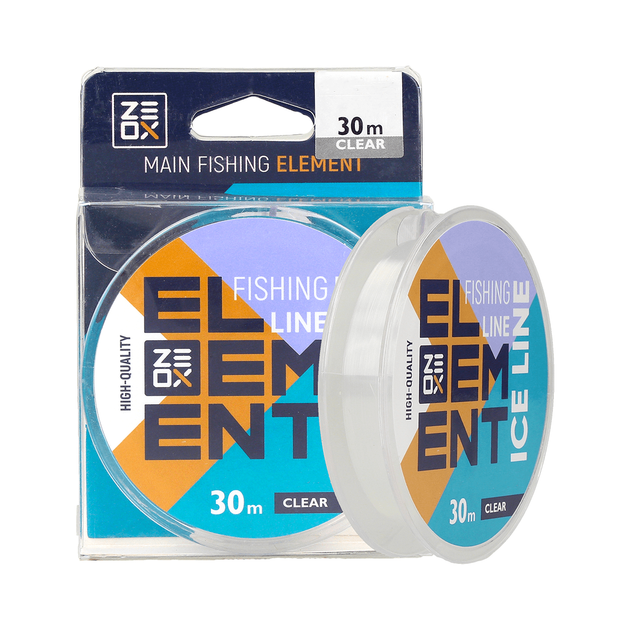 Волосінь ZEOX Element Ice Line 30м Clear 0.104мм - Фото 1 Волосінь ZEOX Element Ice Line 30м Clear 0.104мм - зображення 1