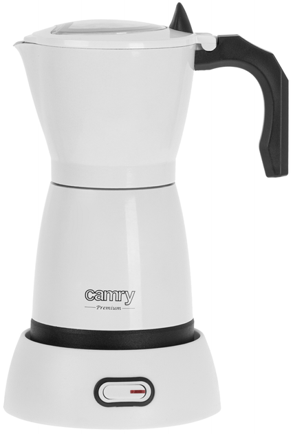 Гейзерна електрична кавоварка Camry Moka CR 4415 W біла (5903887809139) - зображення 1