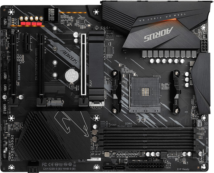 Материнська плата Gigabyte B550 AORUS ELITE V2 (AM4, AMD B550, PCI-Ex16) - зображення 4