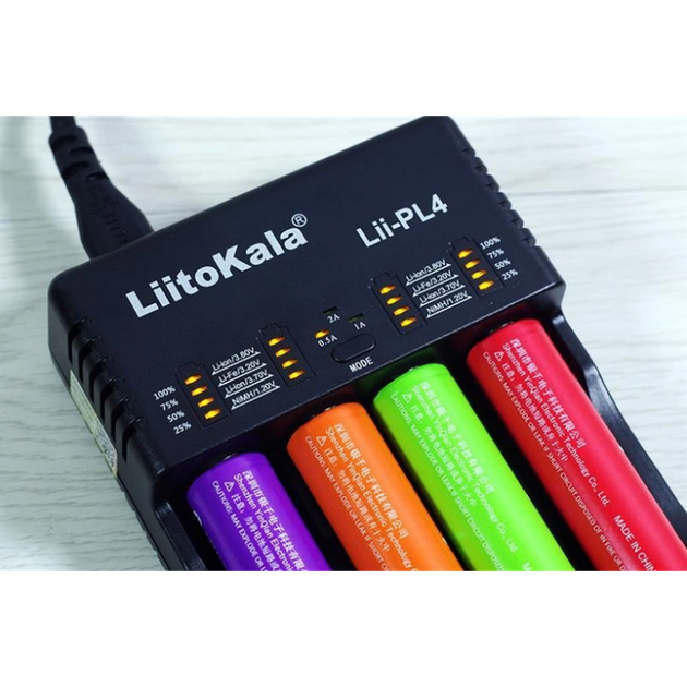 Зарядний пристрій LiitoKala Lii-PL4 для 4x акумуляторів АА/ААА/18650/26650/21700 - зображення 6