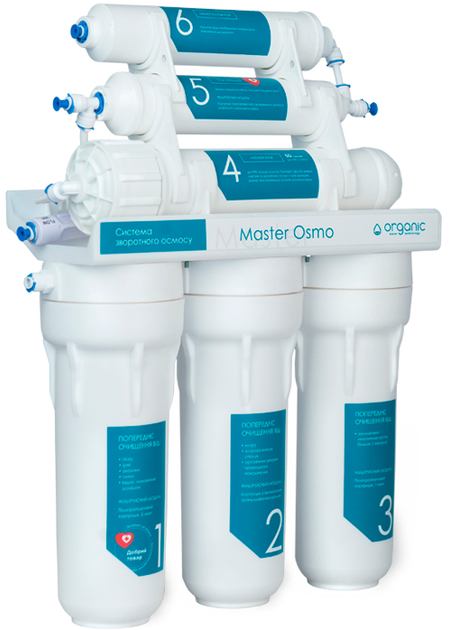 Набор Система обратного осмоса Organic MASTER OSMO 6 + Комплект картриджей Organic Master Osmo для систем обратного осмоса (4820210110230+4820210110155) - изображение 4