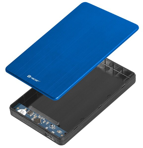 Kieszeń zewnętrzna Tracer 724 AL do 2.5'' HDD USB 3.0 Niebieski (TRAOBD46398) - obraz 4
