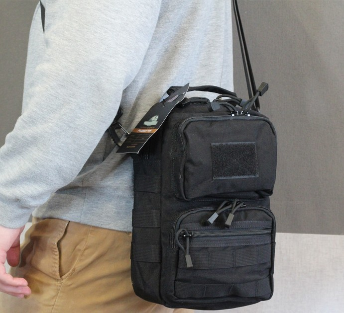 Сумка через плечо Tactic городская сумка наплечная Черный (9060-black) - изображение 1