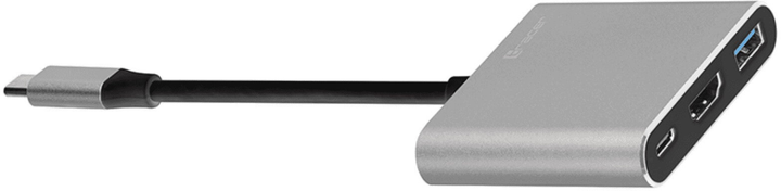 Adapter Tracer A-1 USB Type-C, HDMI 4K, USB 3.0, PDW 100W (TRAPOD46847) - obraz 3