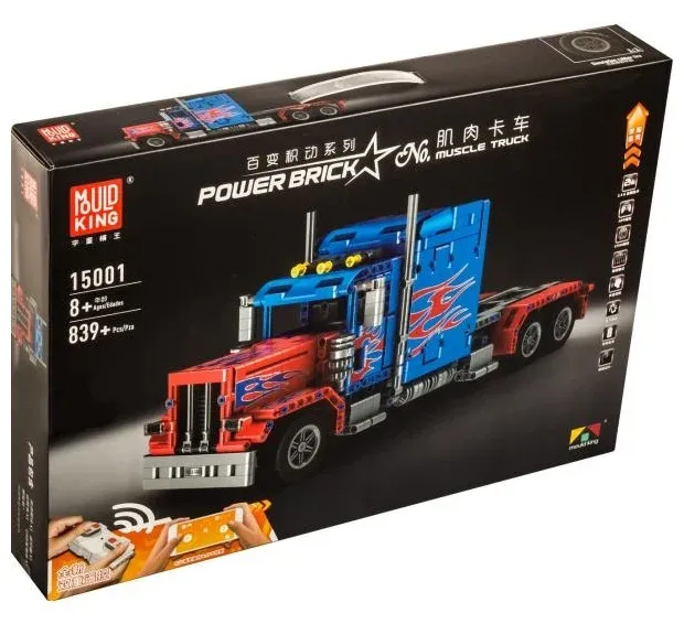 Конструктор Mould King 15001 Muscle Truck На дистационном управлении 839 деталей - изображение 4