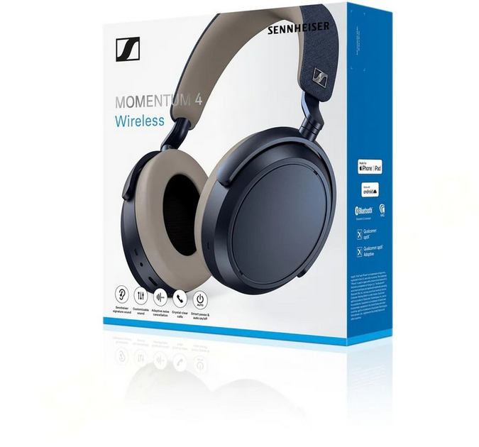 美品　SENNHEISER MOMENTUM 4 Wireless Denim Наушники Sennheiser Momentum 4 Wireless Denim (700386
