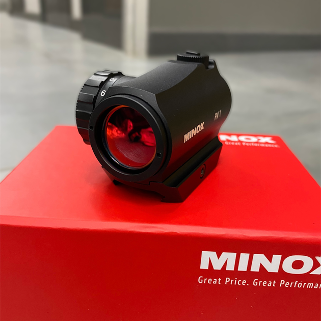 Коліматорний приціл MINOX Red Dot Sight RV 1, 2 MOA (241687) - зображення 1