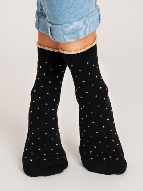 Жіночі шкарпетки Noviti SB013-W-03 39-42 Чорні (5905204303931) - зображення 1
