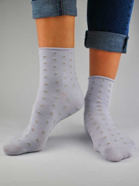 Жіночі шкарпетки Noviti SB024-W-02 39-42 Фіолетові (5905204314692) - зображення 1