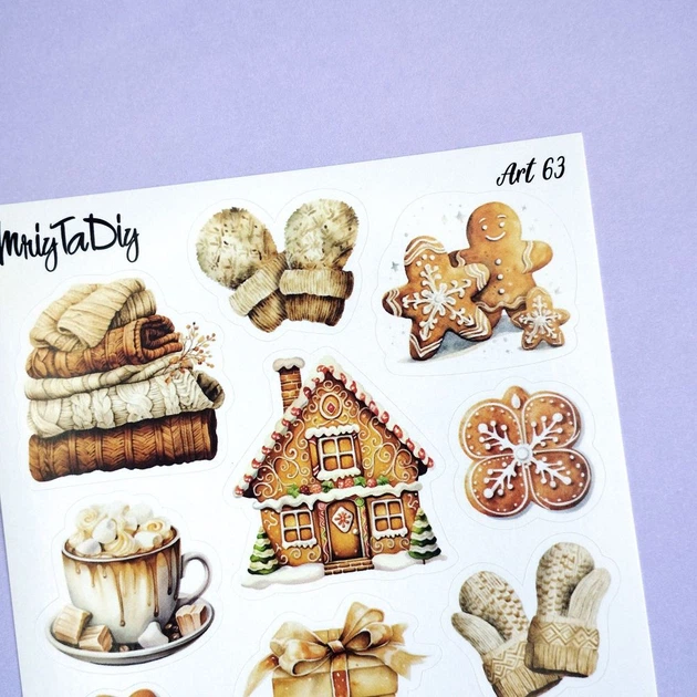 Стикеры наклейки MriyTaDiy ART 63 "Уютная зима" - изображение 3