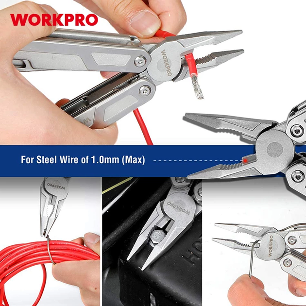 Мультинструмент WORKPRO 16-в-1 PRO PLUS WP382008 - изображение 12