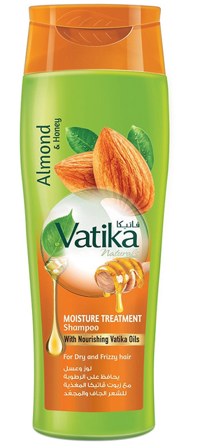 Акція на Шампунь зволожувальний Dabur Vatika із солодким мигдалем для сухого та кучерявого жорсткого волосся 400 мл від Rozetka