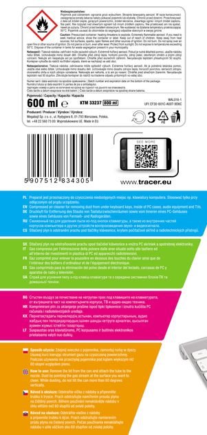Sprężone powietrze Tracer 600 ml (TRASRO33237) - obraz 3