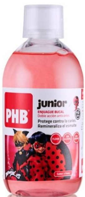 Ополіскувач для ротової порожнини Phb Enjuague Bucal Junior 500 мл (8437010507199) - зображення 1