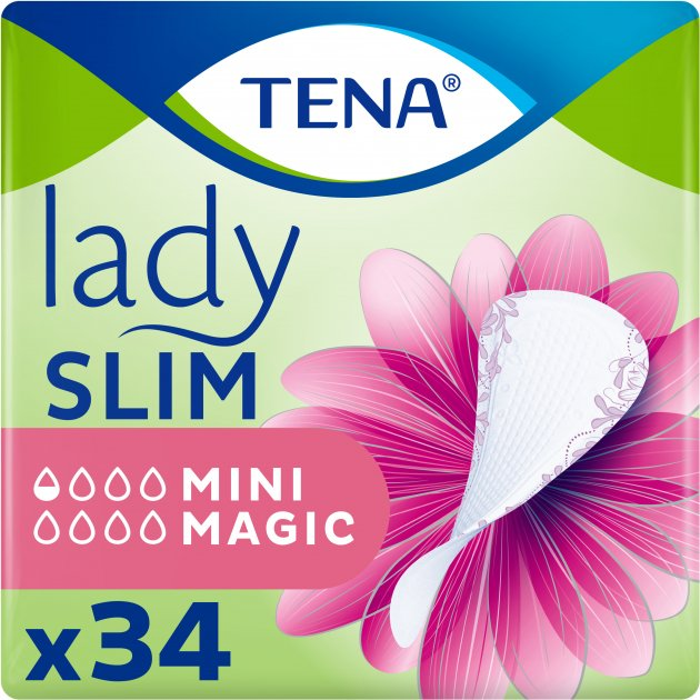 Podpaski urologiczne Tena Lady Mini Magic 34 szt (7322540118056) - obraz 1