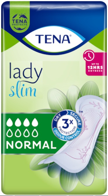 Podpaski urologiczne Tena Lady Normal Slim 24 szt (7322540002881) - obraz 1