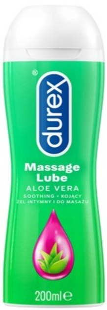 Інтимний гель для масажу Durex Play Massage 2 в 1 Aloe Vera 200 мл (5038483733769) - зображення 1