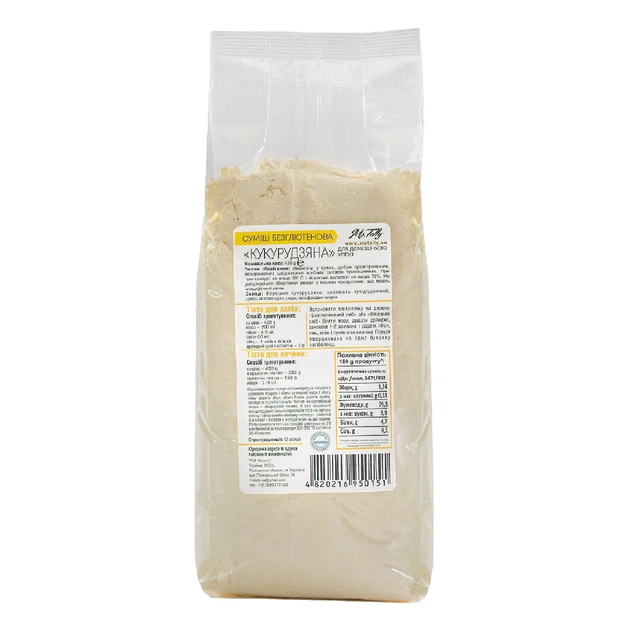 Смесь для выпечки "Кукурузная" без глютена "Ms. Tally" 428 г - изображение 2