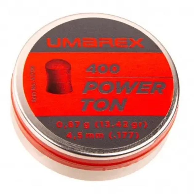Кулі для пневматики Umarex Power Ton 0,87 г. калибр 4.5 мм 400 шт (180722) - зображення 2