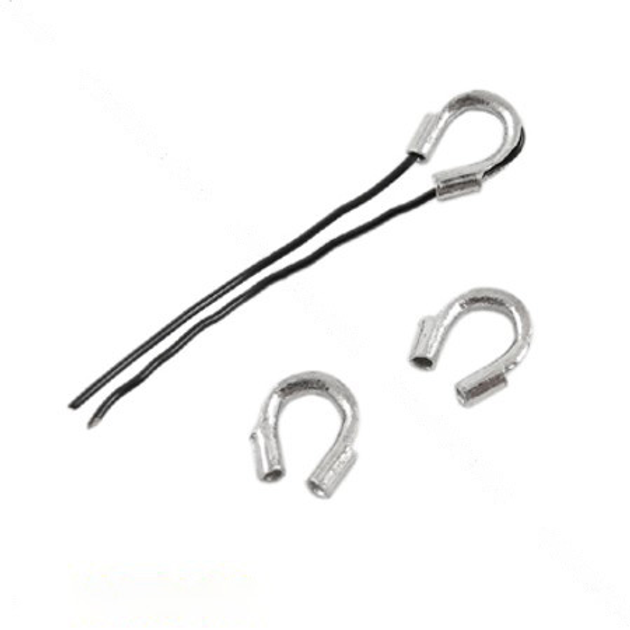 Протектор для тросика, 5х4 мм, Темное серебро, 1 шт (ZAG-008516 ...