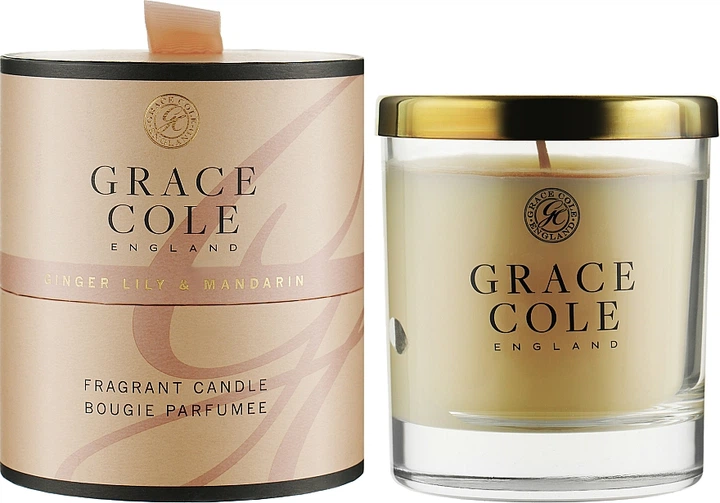 Ароматизована свічка - Grace Cole Boutique Ginger Lily & Mandarin Fragrant Candle 200g (597949-28932) - Фото 3 Ароматизована свічка - Grace Cole Boutique Ginger Lily & Mandarin Fragrant Candle 200g (597949-28932) - зображення 3