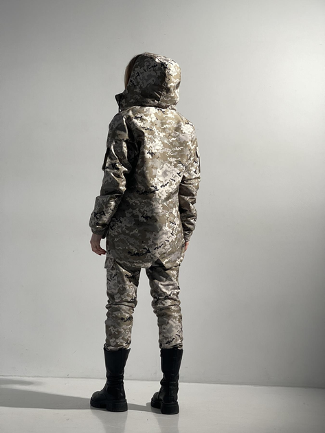 Зимний костюм 'Terra Hot' светлый пиксель женский + бафф хаки и перчатки 3XL - изображение 2