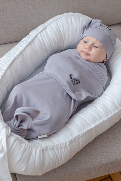 Пеленка Pecorella SwaddleFun на липучках XL 6.5-10кг Delicious Rose