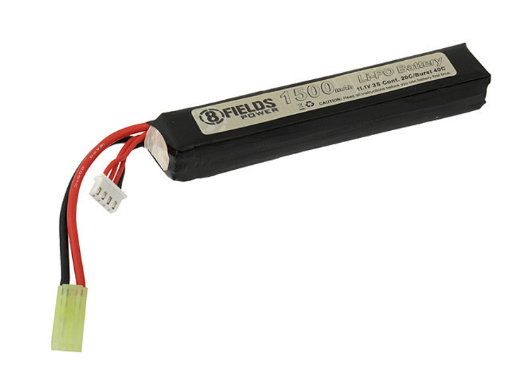 Акумулятор Li-Po 1500mAh 11,1V 20/40C [8FIELDS] (для страйкболу) - зображення 2