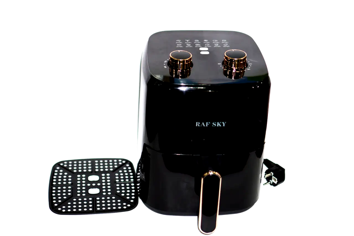 Аэрогриль RAF SKY 1600w. Мультипеч для приготовления без масла. Аэрофритюрница Air Fryer на 4.8 L Black - изображение 7