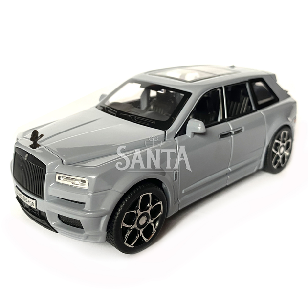 Іграшкова машинка металева Rolls-Royce Ghost BLACK BADGE, роллс ройс, сірий, звук, світло, інерція, відчин двері, капот, Автоексперт, 1:32,15*8*5,5см (ТК-11056) - зображення 3
