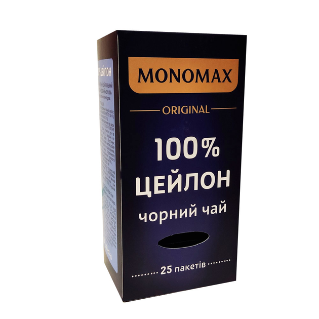 Чай Мономах 100% Цейлон 25*2г чорний. (18) - зображення 1