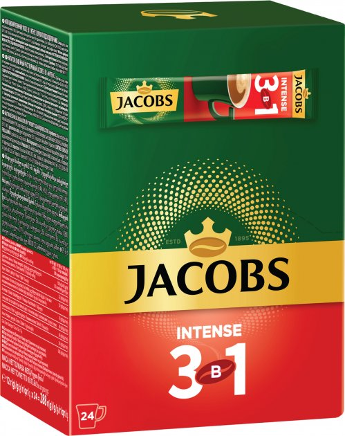 Купить Кофе Якобс 3 в 1 "Intense" 24*12г – ROZETKA. Выгодная цена на ...