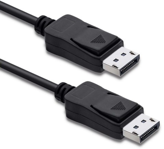 Kabel Qoltec DisplayPort v1.1 - DisplayPort v1.1 4K 3 m czarny (5901878504544) - obraz 1
