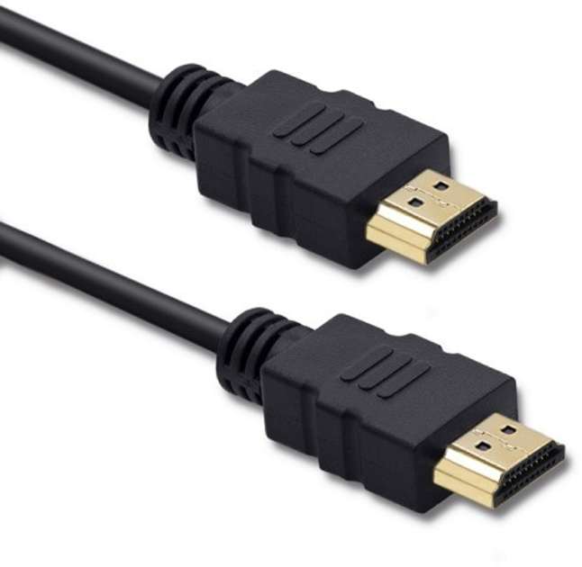 Кабель Qoltec HDMI A - HDMI A 1.5 m чорний (5901878504087) - зображення 1