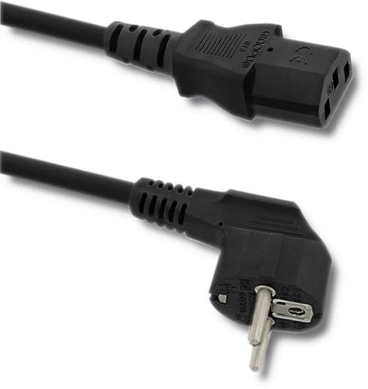 Kabel Qoltec zasilający koniczynka ATX S03/ST3 3 pin 1.4 m (5901878505497) - obraz 1