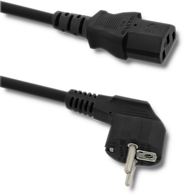 Kabel Qoltec zasilający koniczynka ATX S03/ST3 3 pin 1.4 m (5901878505497) - obraz 1