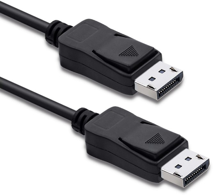 Kabel Qoltec 4K DisplayPort v1.1 męski - DisplayPort v1.1 męski 1 m (5901878504520) - obraz 1