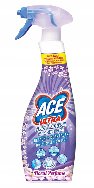 Відбілювач ACE Ultra Spray Mousse Floral Perfume 700 мл (8001480024533) - зображення 1