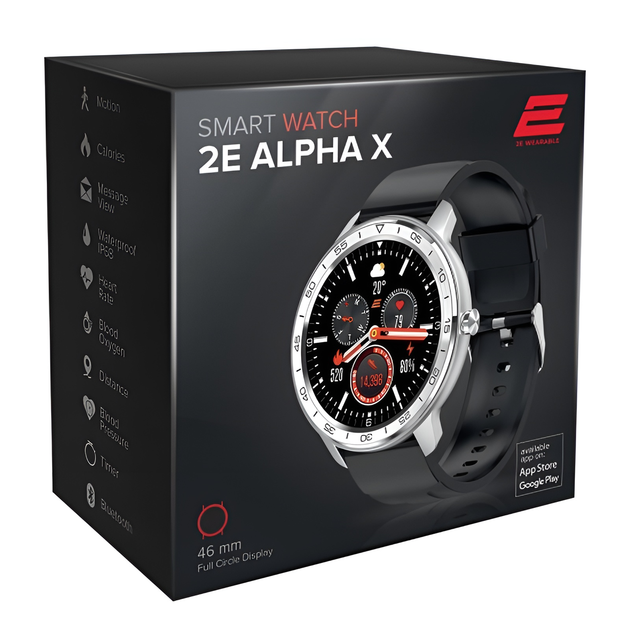Смарт-часы 2e alpha x 46 mm silver - изображение 3