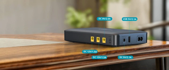 ИБП GPon MARSRIVA Smart Mini DC UPS KP1 Ultra 30W 16000mAh, источник бесперебойного питания , повербанк для роутера, маршрутизатора - изображение 6