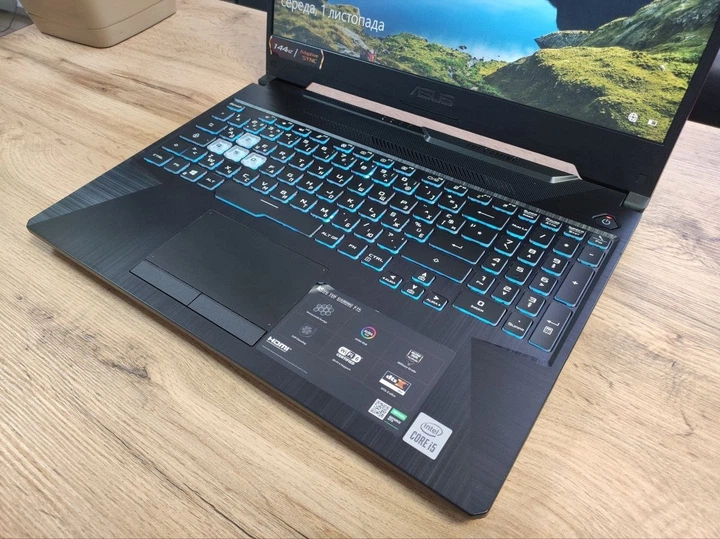 Ноутбук ASUS TUF Gaming F15 FX506LHB i5 10300H/16/512gb – GTX 1650 Б/В - зображення 2