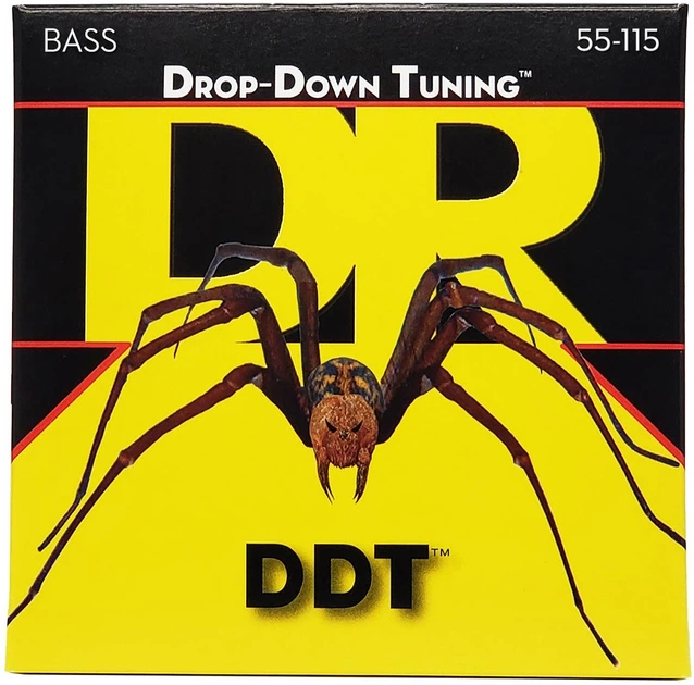 Струни для бас-гітари DR STRINGS DDT DROP DOWN TUNING BASS - HEAVIER (55-115) - Фото 1 Струни для бас-гітари DR STRINGS DDT DROP DOWN TUNING BASS - HEAVIER (55-115) - зображення 1