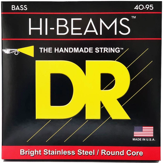 Струни для бас-гітари DR STRINGS HI-BEAM BASS - LIGHT (40-95) - Фото 1 Струни для бас-гітари DR STRINGS HI-BEAM BASS - LIGHT (40-95) - зображення 1