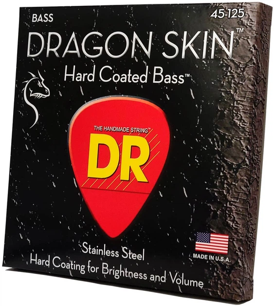 Струны для бас-гитары DR STRINGS DRAGON SKIN BASS 5-STRING - MEDIUM (45-125) - изображение 2