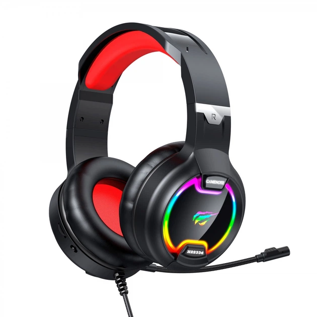 Ігрові навушники з мікрофоном HAVIT HV-H2233d Black/Red - Фото 2 Ігрові навушники з мікрофоном HAVIT HV-H2233d Black/Red - зображення 2