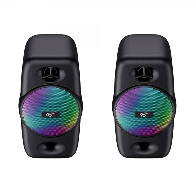 Стерео колонки ігрові HAVIT HV-SK213 USB RGB Black - Фото 5 Стерео колонки ігрові HAVIT HV-SK213 USB RGB Black - зображення 5