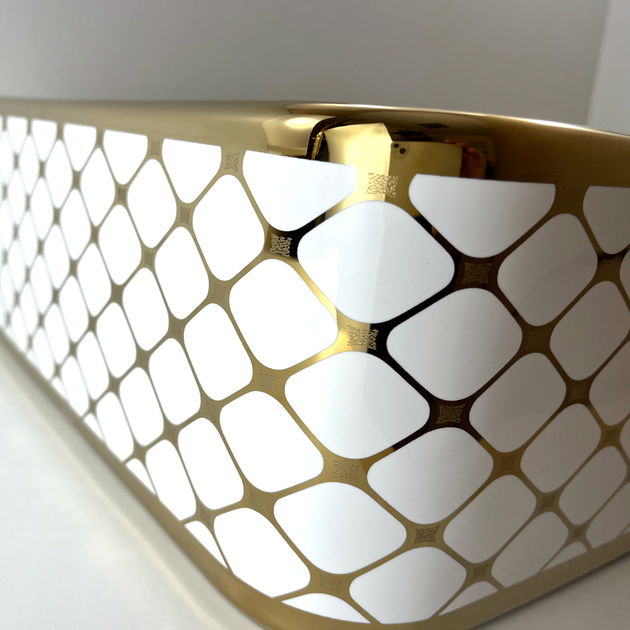 Раковина накладна прямокутна SIA Glow White Elegans 480x370x130 A340 - зображення 4